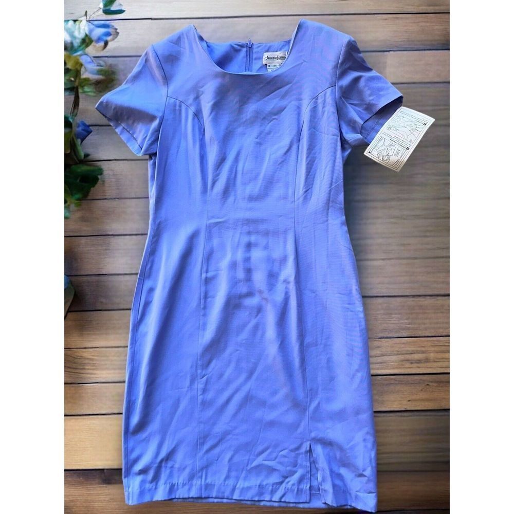 Vintage NWT Jennifer James Pencil Front Slit Dress Sz 10 Deadstock